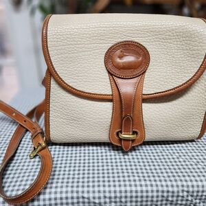 Dooney & Bourke Tan and Brown Crossbody Bag